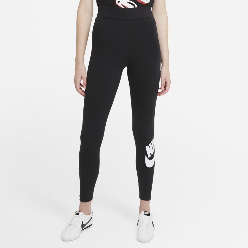 Image of Leggings a vita alta con logo Nike Sportswear Essential – Donna - Nero