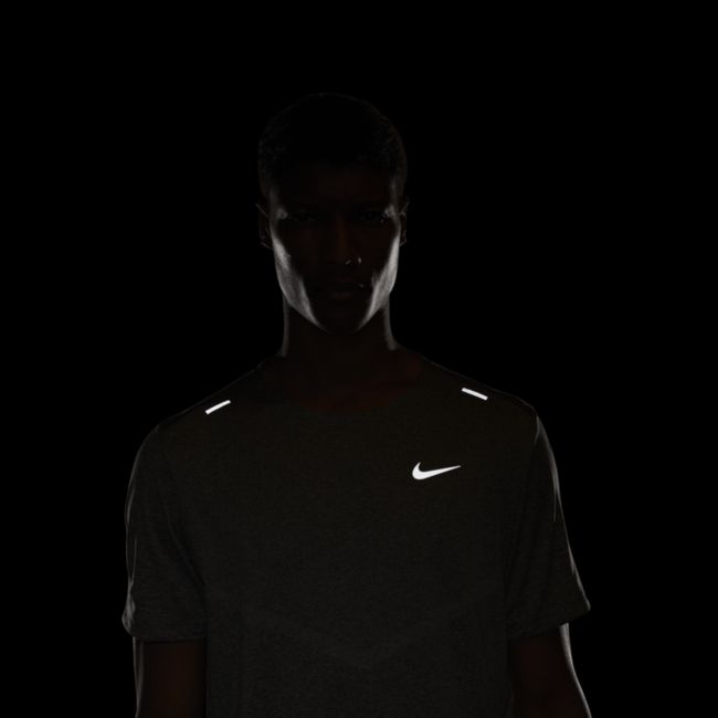 Męska koszulka z krótkim rękawem do biegania Nike Dri-FIT Rise 365 - Szary