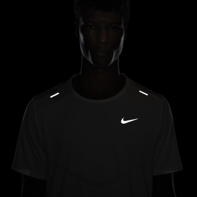 Męska koszulka z krótkim rękawem do biegania Nike Dri-FIT Rise 365 - Biel