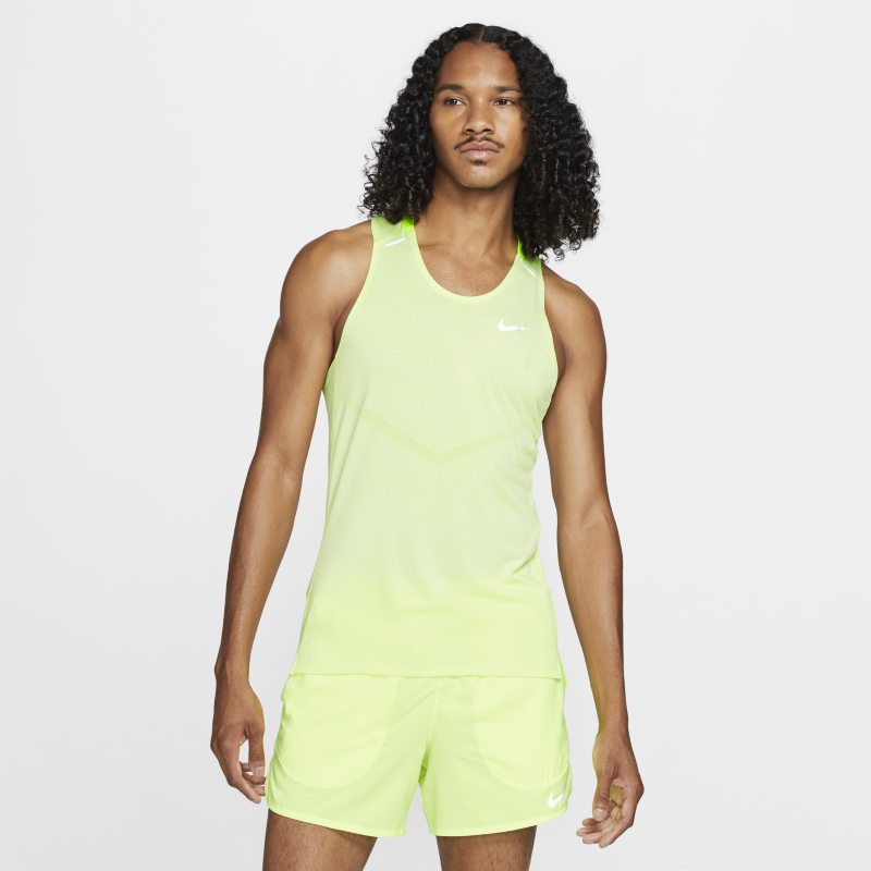 Nike Dri-FIT ADV Techknit Ultra Camiseta de tirantes de running - Hombre - Amarillo