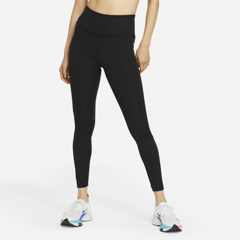 Löparleggings Nike Epic Fast med mellanhög midja för kvinnor - Svart