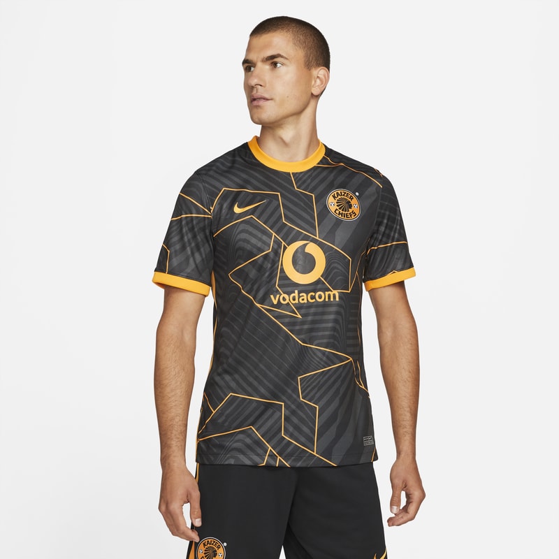  Segunda equipaciión Stadium Kaizer Chiefs FC 2021/22 Camiseta de fútbol Nike Dri-FIT - Hombre - Negro