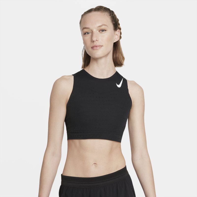 Nike AeroSwift Camiseta de running corta - Mujer - Negro Nike