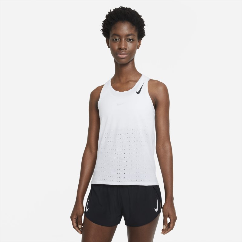 Nike AeroSwift Camiseta de running - Mujer - Blanco Nike