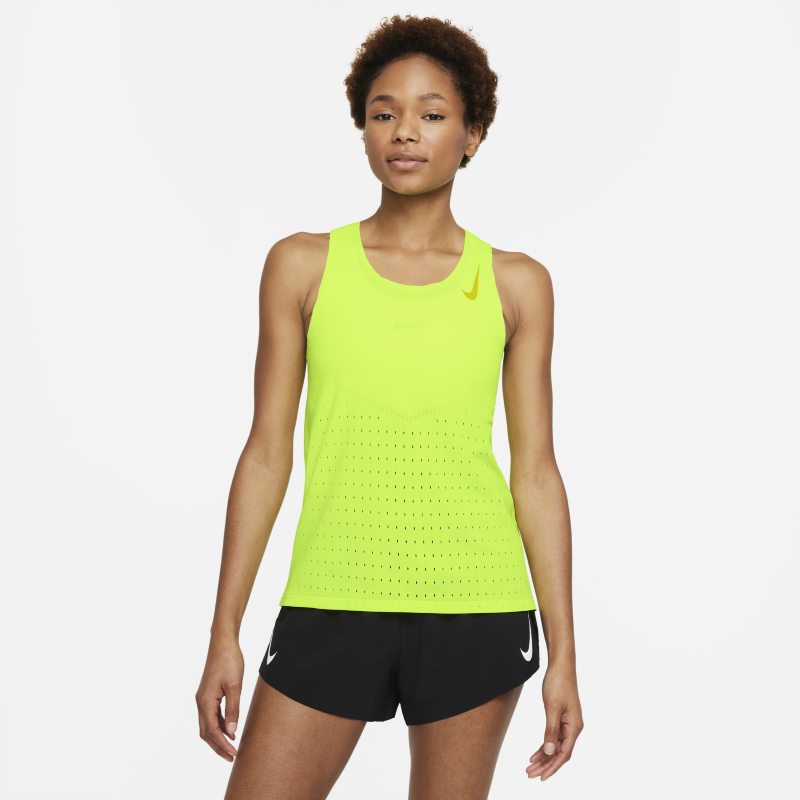 Nike AeroSwift Camiseta de running - Mujer - Amarillo