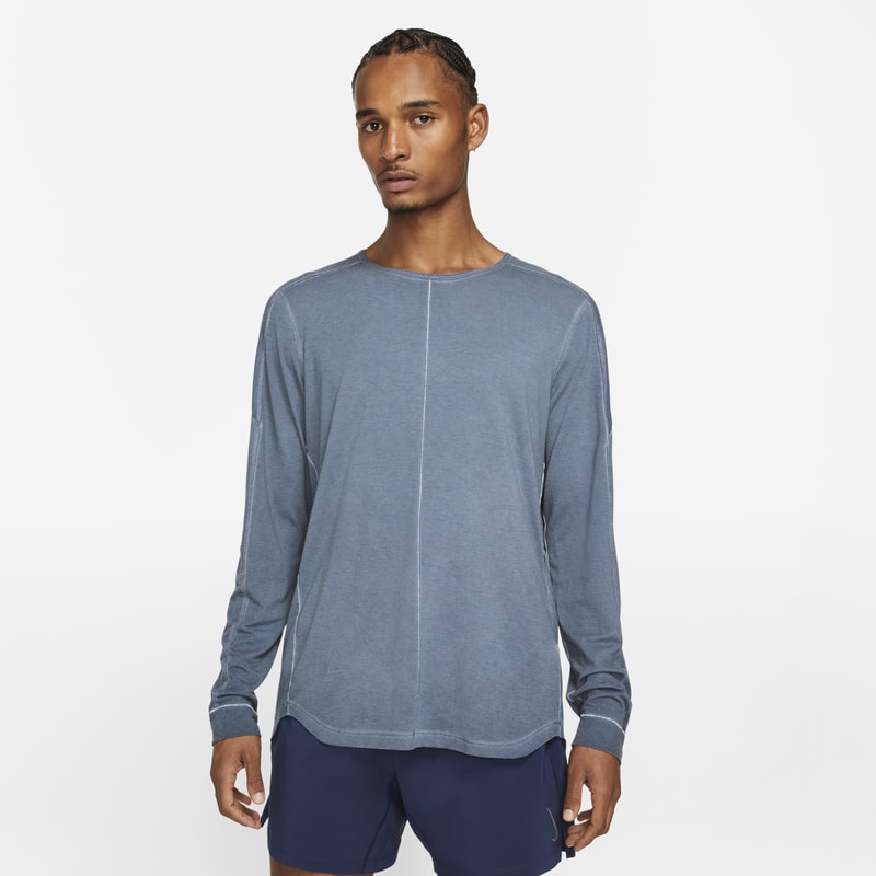 Nike Yoga Camiseta de manga larga - Hombre - Azul Nike