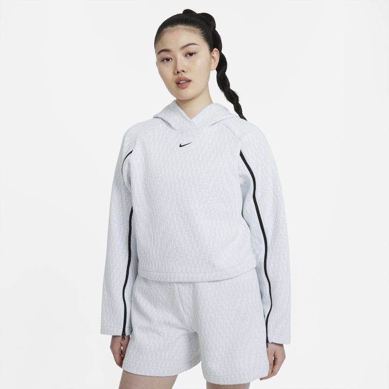 Damska bluza z kapturem Nike Sportswear Tech Pack - Biel