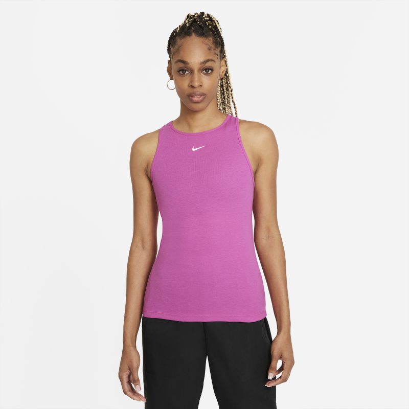 Damska koszulka bez rękawów Nike Sportswear Essential - Czerwony