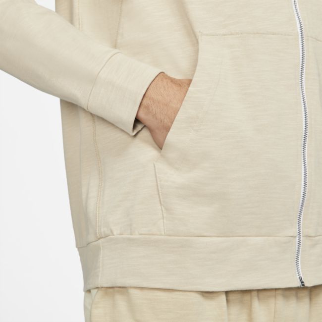 Lekka męska bluza z kapturem i zamkiem na całej długości Nike Sportswear Modern Essentials - Brązowy