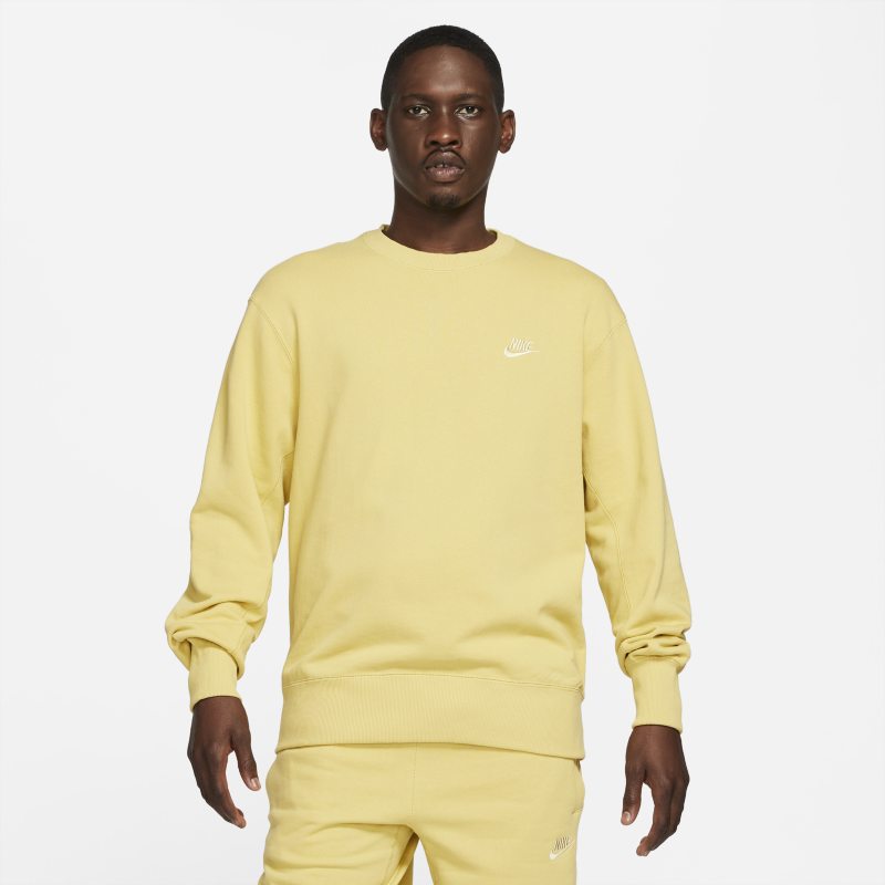 Nike Sportswear Sudadera de tejido Fleece clásica - Hombre - Amarillo