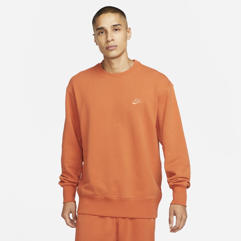 Nike Sportswear Sudadera de tejido Fleece clásica - Hombre - Naranja
