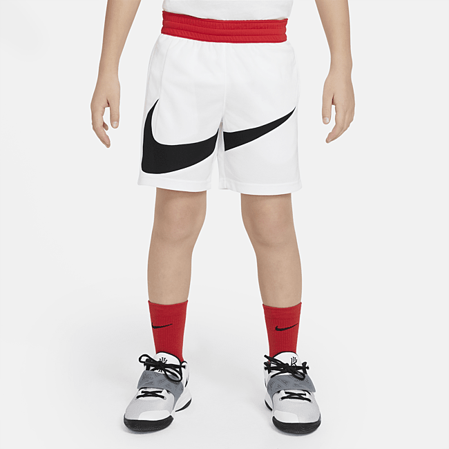 фото Баскетбольные шорты для мальчиков школьного возраста nike dri-fit - белый