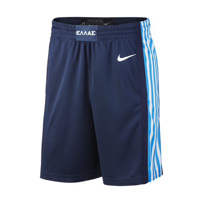фото Мужские баскетбольные шорты greece nike (road) limited - синий