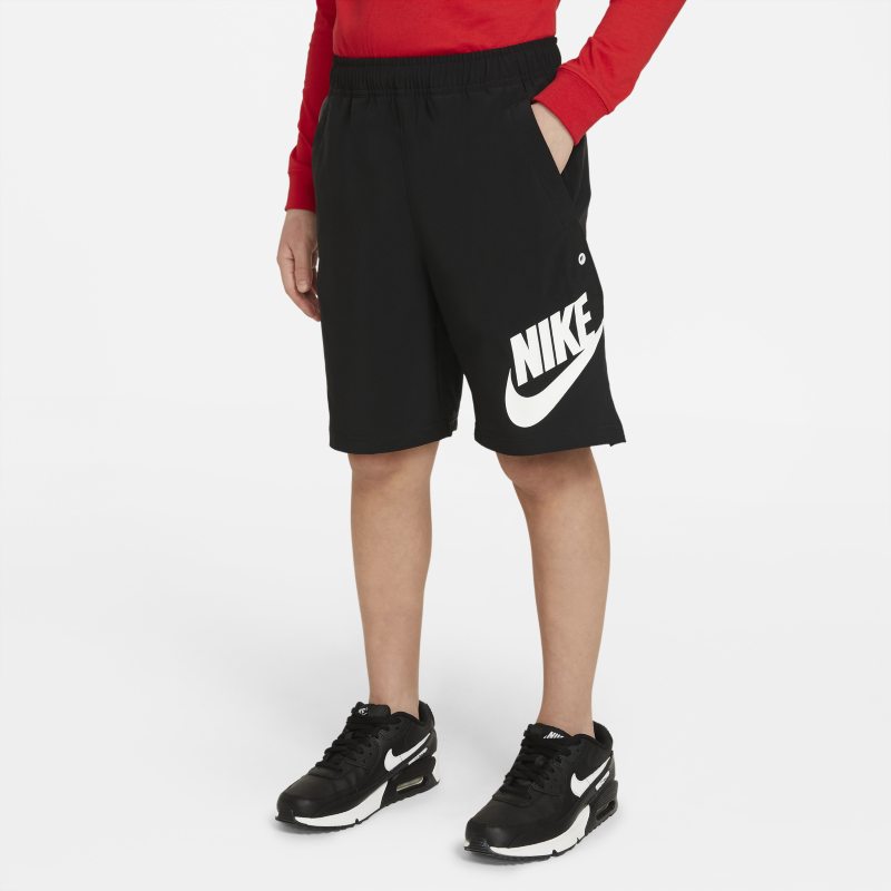 Nike Sportswear Geweven jongensshorts - Zwart