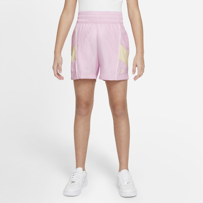 Nike Sportswear Heritage Geweven meisjesshorts - Roze