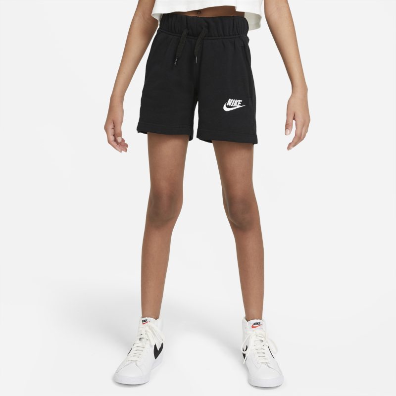 Nike Sportswear Club Meisjesshorts van sweatstof - Zwart