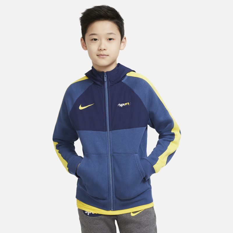 Tottenham Hotspur Sudadera con capucha y cremallera completa - Niño/a - Azul Nike