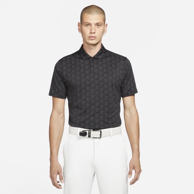 Męska koszulka polo do golfa Nike Dri-FIT Vapor - Czerń