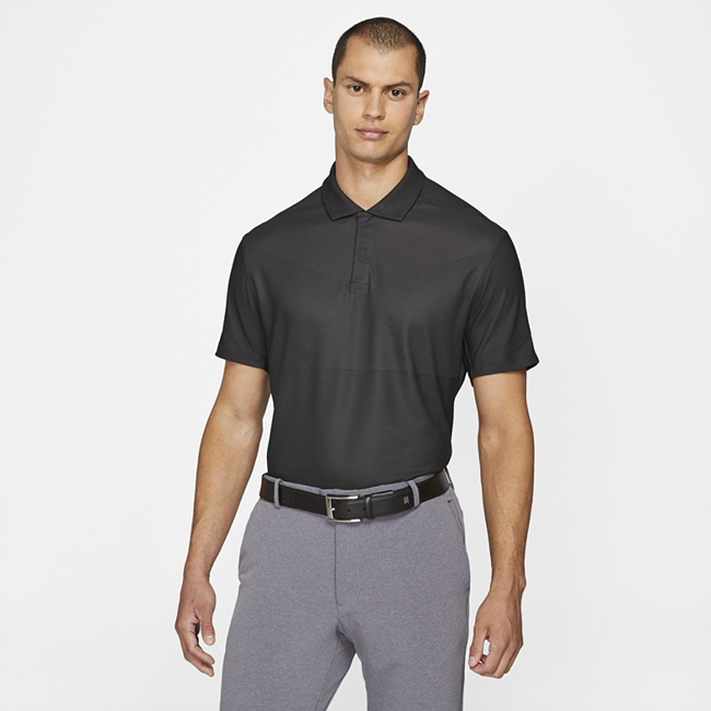 фото Мужская рубашка-поло для гольфа nike dri-fit adv tiger woods - серый