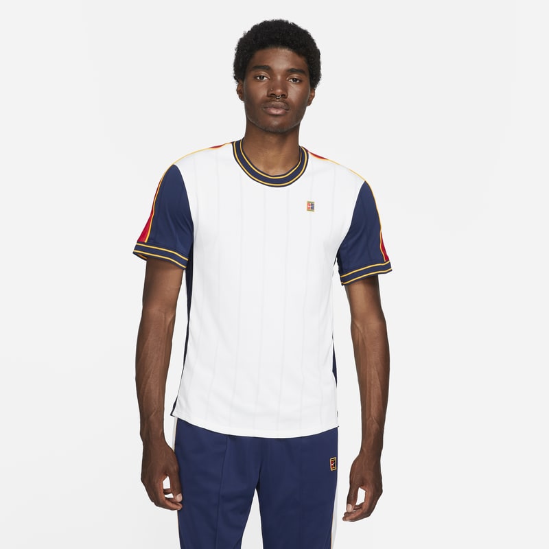 NikeCourt Dri-FIT Slam Camiseta de tenis de manga corta - Hombre - Blanco