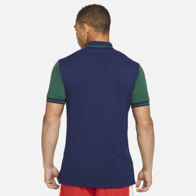 Męska dopasowana koszulka polo The Nike Polo - Niebieski