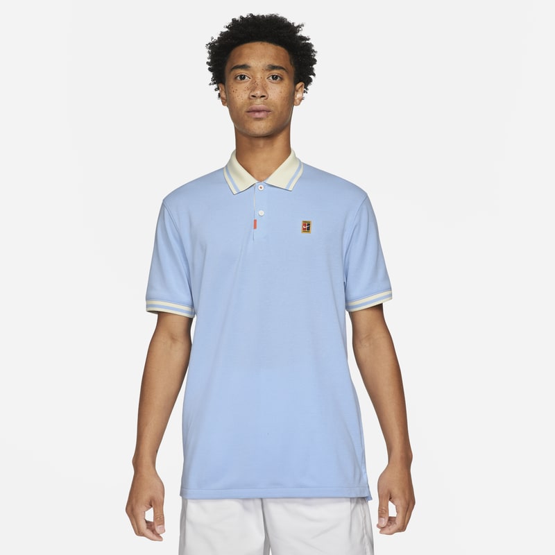 Męska dopasowana koszulka polo The Nike Polo - Niebieski