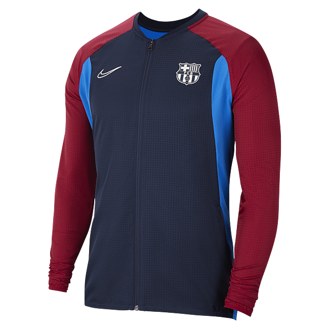 фото Мужская футбольная куртка fc barcelona academy - синий