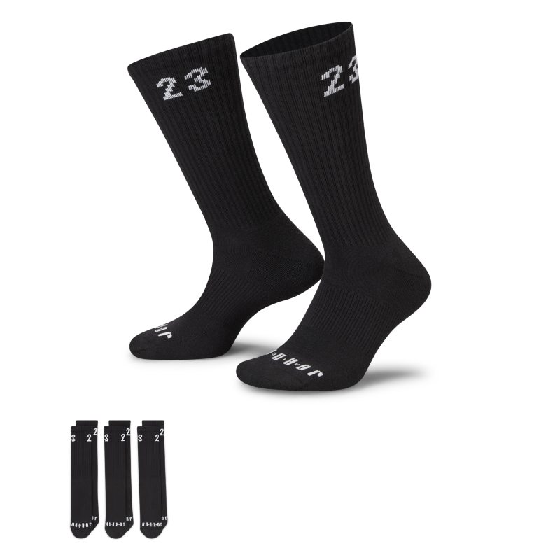 Jordan Essentials Calcetines largos (3 pares) - Negro