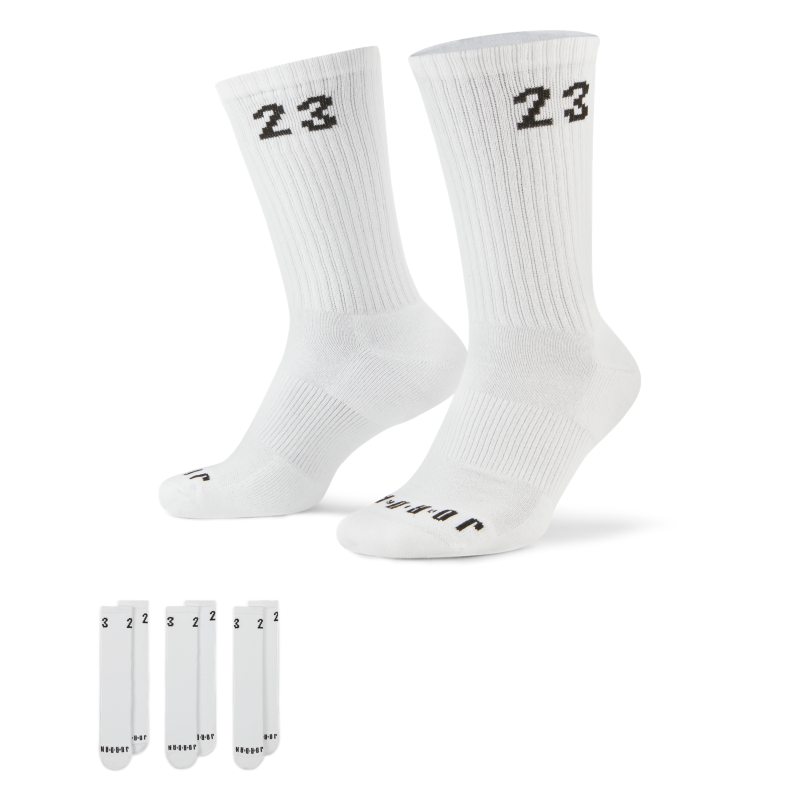 Jordan Essentials Calcetines largos (3 pares) - Blanco