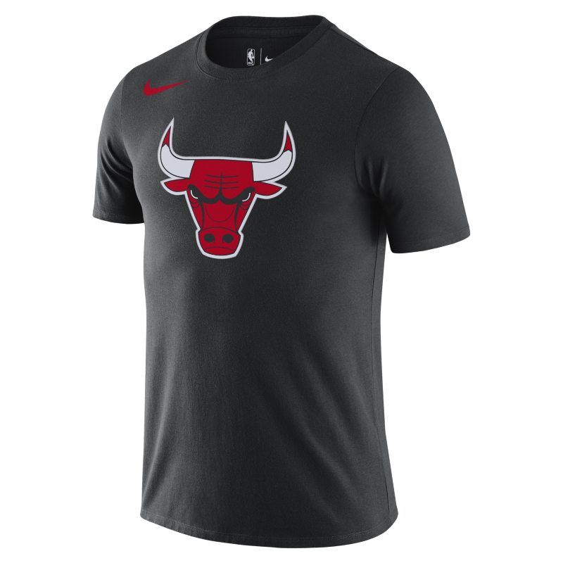 T-shirt męski z logo Nike Dri-FIT NBA Chicago Bulls - Czerń