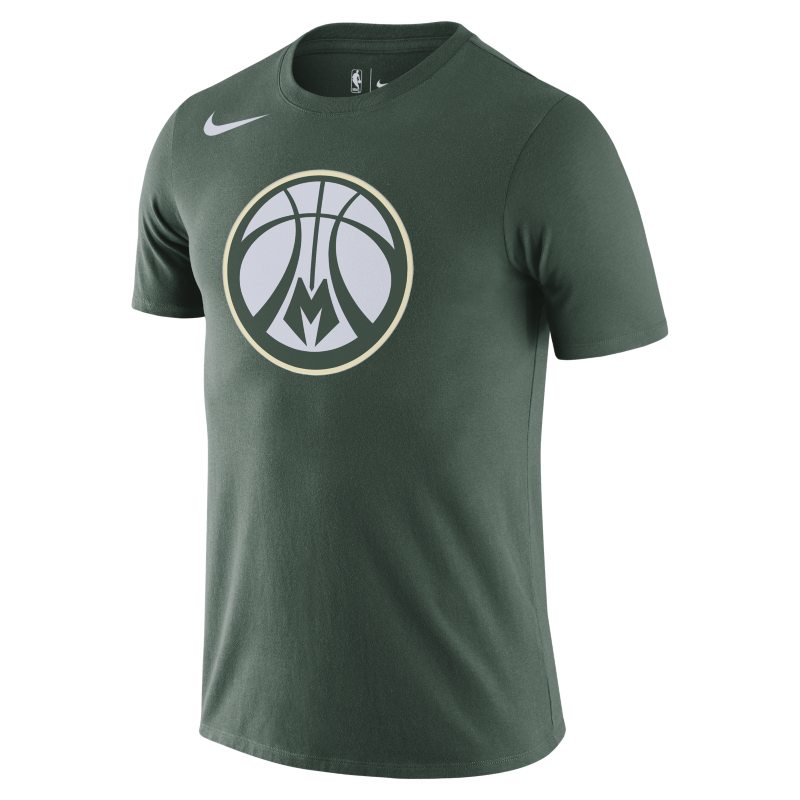 Milwaukee Bucks Camiseta Logo Nike Dri-FIT de la NBA - Hombre - Verde