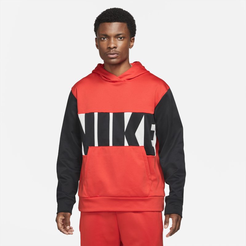 Nike Therma-FIT Sudadera con capucha de baloncesto - Hombre - Rojo