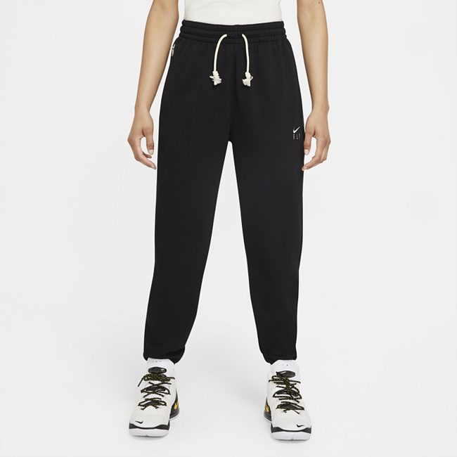 фото Женские баскетбольные брюки nike dri-fit swoosh fly standard issue - черный