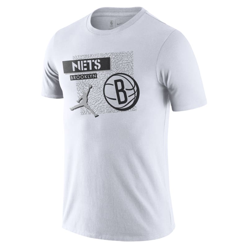 Brooklyn Nets Camiseta Jordan Dri-FIT de la NBA - Hombre - Blanco
