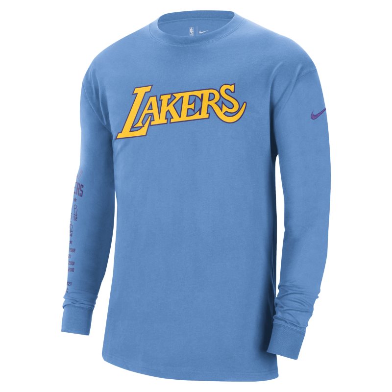 Los Angeles Lakers Courtside Camiseta de manga larga Nike NBA - Hombre - Azul