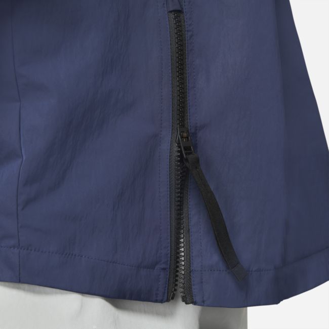 Męski anorak z kapturem bez podszewki Nike Sportswear Premium Essentials - Niebieski