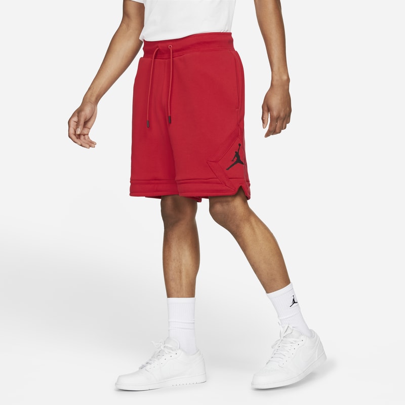 Jordan Essential Diamond Pantalón corto de tejido Fleece - Hombre - Rojo
