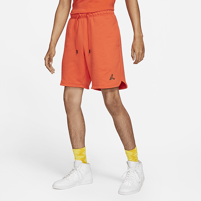 фото Мужские флисовые шорты jordan essentials - оранжевый