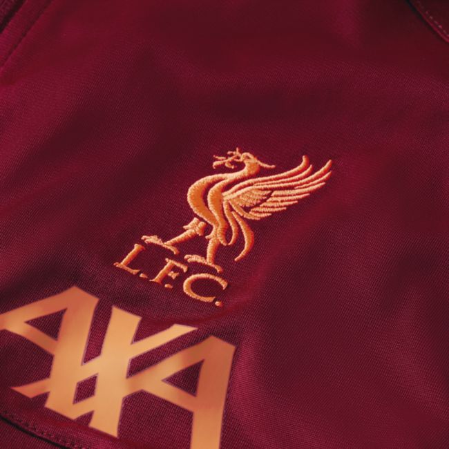 Męska dresowa bluza piłkarska z dzianiny Liverpool FC Strike - Czerwony