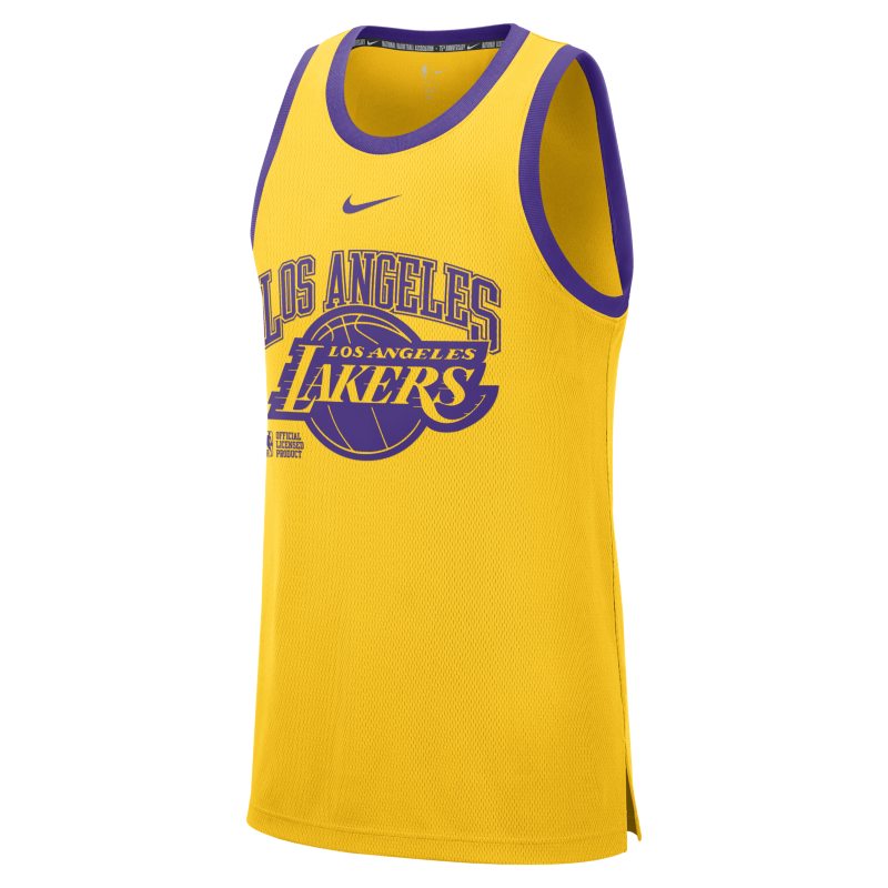 Los Angeles Lakers Courtside Camiseta de tirantes Nike DNA NBA - Hombre - Amarillo