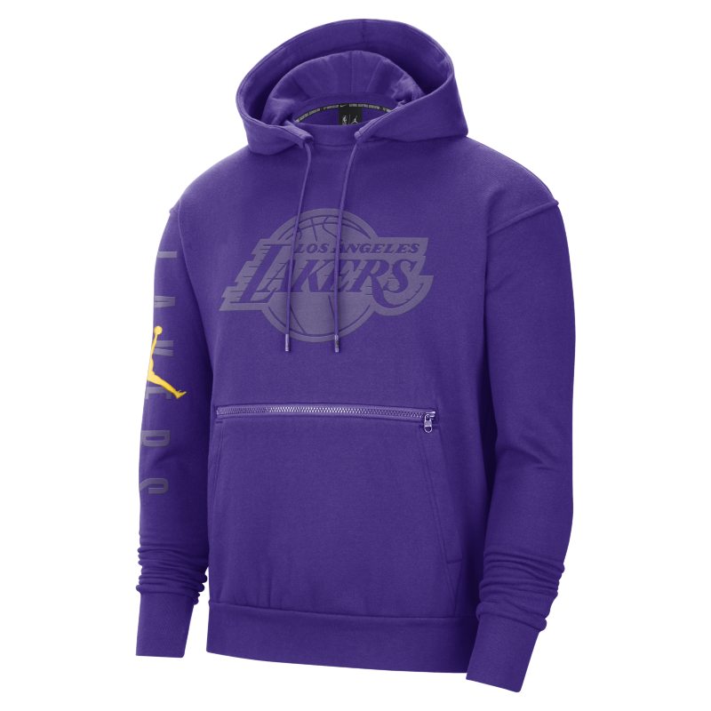Los Angeles Lakers Courtside Statement Sudadera con capucha Nike de la NBA de tejido Fleece - Hombre - Morado