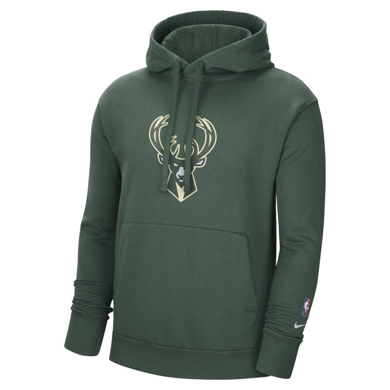 Milwaukee Bucks Essential Sudadera con capucha de tejido Fleece Nike NBA - Hombre - Verde