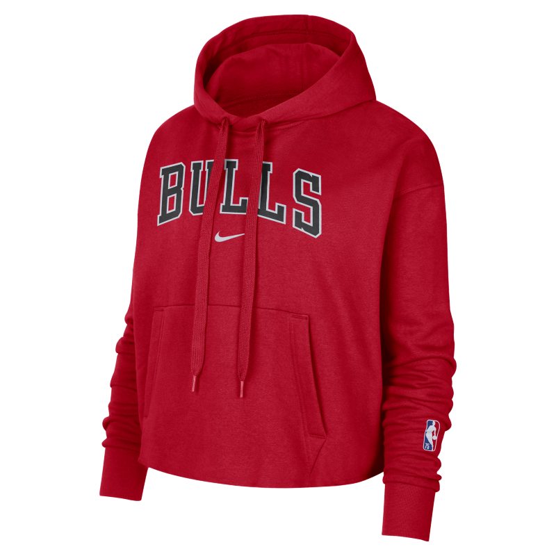 Chicago Bulls Essential Sudadera con capucha Nike de la NBA de tejido Fleece - Mujer - Rojo