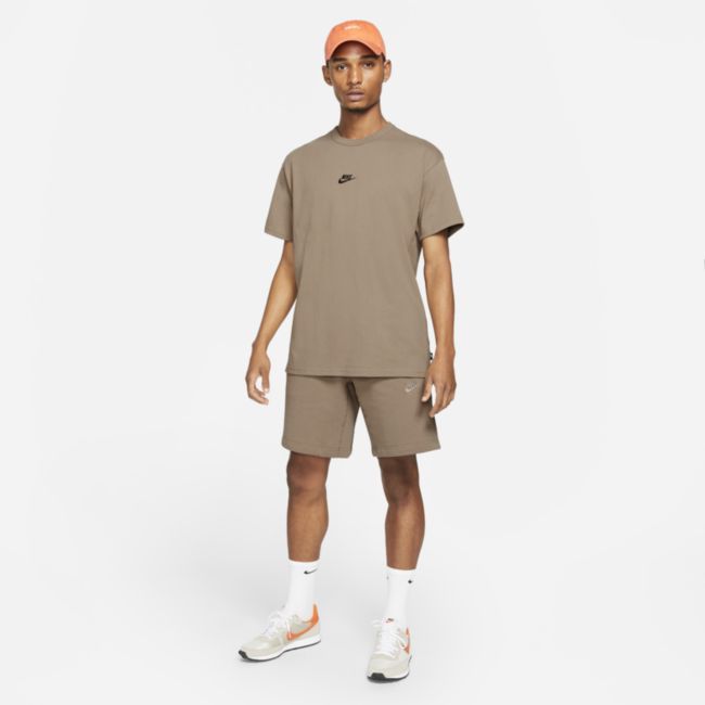 T-shirt męski Nike Sportswear Premium Essential - Brązowy