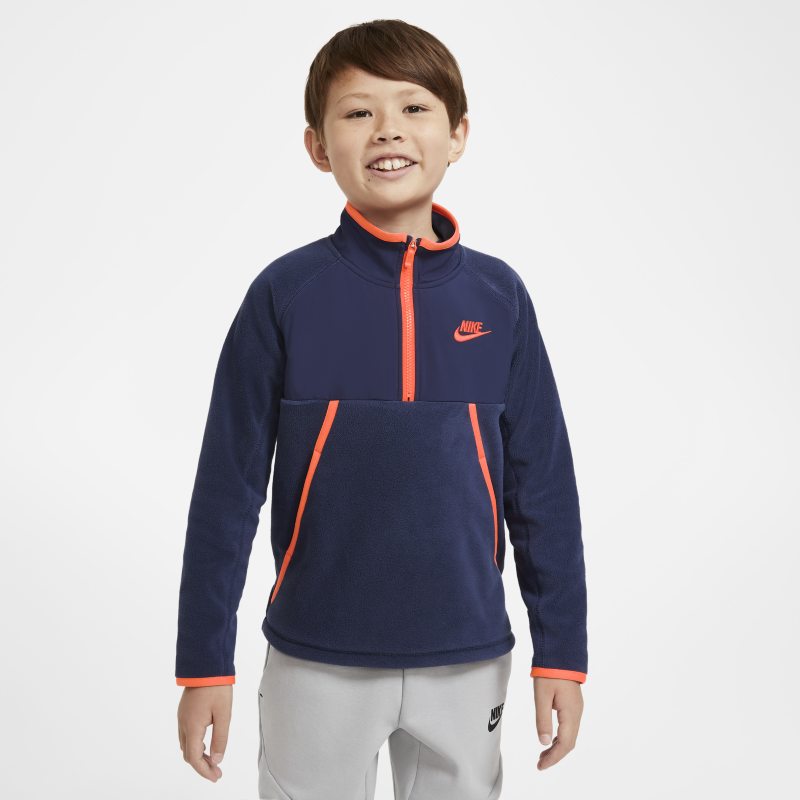 Nike Sportswear Camiseta de invierno con media cremallera - Niño - Azul