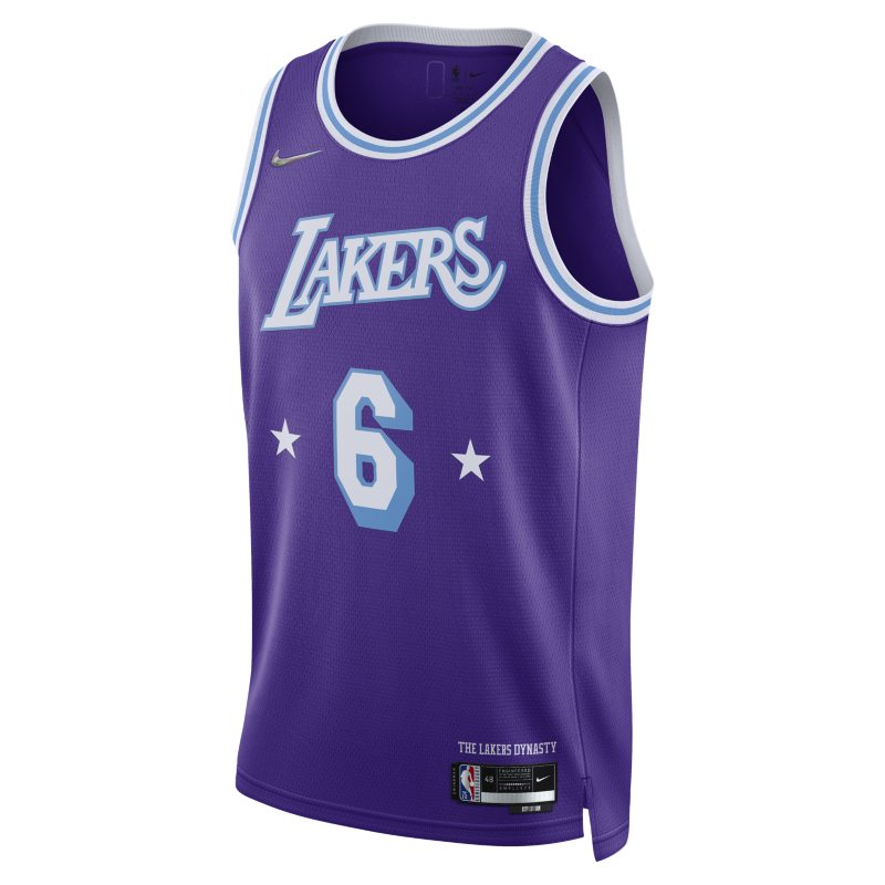 Los Angeles Lakers City Edition Camiseta Nike Dri-FIT NBA Swingman - Morado