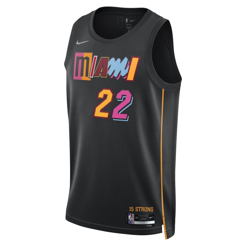 Miami Heat City Edition Camiseta Nike Dri-FIT NBA Swingman - Negro