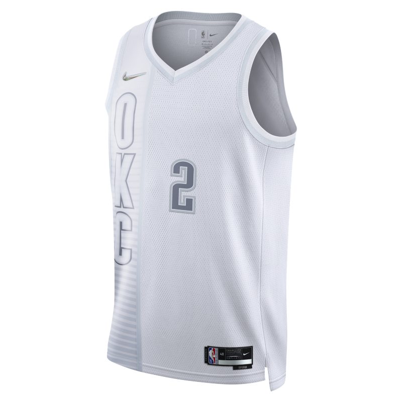 Oklahoma City Thunder City Edition Camiseta Nike Dri-FIT NBA Swingman - Blanco