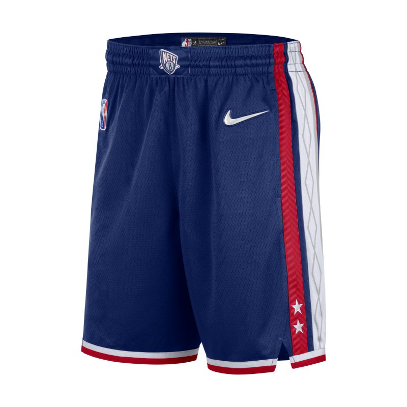 Brooklyn Nets City Edition Pantalón corto Nike Dri-FIT Swingman de la NBA - Hombre - Azul