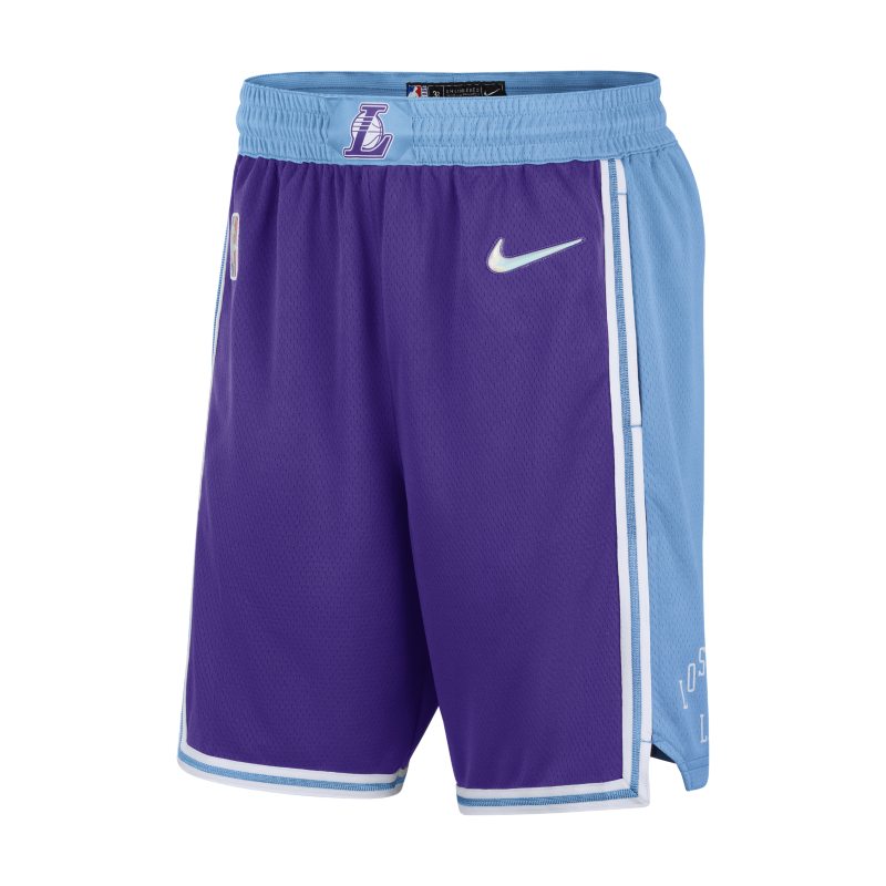 Los Angeles Lakers City Edition Pantalón corto Nike Dri-FIT Swingman de la NBA - Hombre - Morado